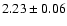$2.23\pm0.06$