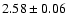 $2.58\pm0.06$