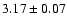 $3.17\pm0.07$