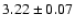 $3.22\pm0.07$