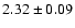 $2.32\pm0.09$