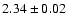 $2.34\pm0.02$