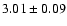 $3.01\pm0.09$