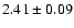 $2.41\pm0.09$