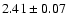 $2.41\pm0.07$