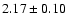 $2.17\pm0.10$