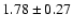 $1.78\pm0.27$