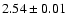 $2.54\pm0.01$