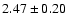 $2.47\pm0.20$