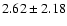$2.62\pm2.18$