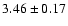 $3.46\pm0.17$