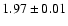 $1.97\pm0.01$