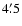 $4\farcm5$
