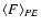$\langle F \rangle_{PE}$