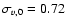$\sigma_{v,0}=0.72$