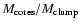 $M_{{\rm cores}}/M_{{\rm clump}}$