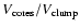 $V_{{\rm cores}}/V_{{\rm clump}}$