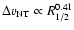 $\Delta v_{{\rm NT}} \propto R_{1/2}^{0.41}$