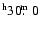 $^{\rm h}30\hbox{$.\!\!^{\rm m}$ }0$