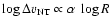 $\log \Delta v_{{\rm NT}} \propto \alpha~\log R$
