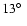 $13\hbox{$^\circ$ }$