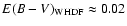 $E(B-V)_{\rm WHDF}\approx 0.02$