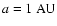 $a=1~{\rm AU}$
