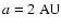 $a=2~{\rm AU}$