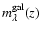 $m_{\lambda}^{{\rm gal}}(z)$