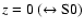 $z = 0~(\leftrightarrow {\rm S0})$
