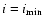 $i=i_{{\rm min}}$
