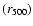 $(r_{{\rm 500}})$