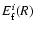 $E_{\rm f}^i(R)$