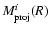 $M^{i}_{{\rm proj}}(R)$