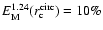 $E^{1.24}_{\rm M}(r_{\rm c}^{{\rm circ}})=10\%$