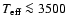$T_{\rm eff} \la 3500$