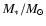 $M_*/M_{\odot}$