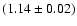 $(1.14\pm0.02)$