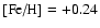 $[\mbox{Fe/H}]=+0.24$