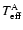 $T_{\rm eff}^{\rm A}$