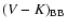 $(V-K)_{\rm BB}$