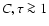 $C,\tau\ga1$