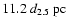 $11.2~d_{2.5}{~\rm pc}$