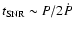 $t_{{\rm SNR}}\sim P/2\dot P$