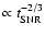 $\propto t_{{\rm SNR}}^{-2/3}$