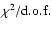 $\chi^2/{\rm d.o.f.}$
