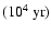 $(10^4{~\rm yr})$