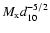 $M_{{\rm x}}d_{10}^{-5/2}$