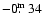 $-0\hbox{$.\!\!^{\rm m}$ }34$