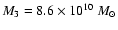 $M_{3}=8.6\times10^{10}~M_{\odot}$